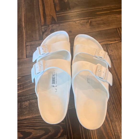 Birkenstock Eva Foam Sandal Slides Women 9 White Neutral Comfy Preppy Lounge - Picture 4 of 10